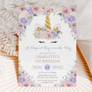 Search for flower on white birthday invitations For kids