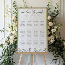 Search for floral wedding seating charts Minimalist