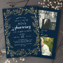 Search for blue anniversary invitations Classic