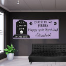 Search for purple 50th birthday party decor Black and purple