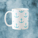 Search for turquoise anchor mugs Nautical