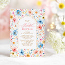 Search for wildflowers bridal shower invitations Floral