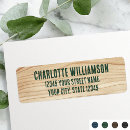 Search for wood grain return address labels Wooden