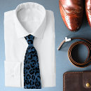 Search for blue leopard ties Fashionable