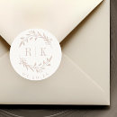 Search for rustic monogram wedding stickers Modern