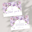 Search for purple butterfly thank you cards Floral