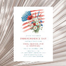 Search for floral seasonal invitations Patriotic