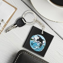 Search for blue whales key rings Ocean