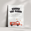 Search for fire birthday invitations Sound the alarm