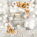 Search for surprise 100th birthday invitations Modern