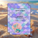 Search for purple glitter baby shower invitations Under the sea