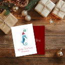 Search for seahorse christmas cards Under the sea