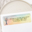 Search for modern design return address labels Colourful