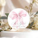 Search for baby girl bow stickers Blush pink