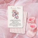 Search for ballerina enclosure cards Girl baby shower
