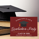 Search for red and gold graduation invitations Minimalist