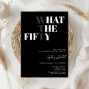Search for funny 50th birthday invitations Modern