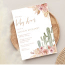 Search for bohemian baby girl shower invitations Pampas grass