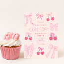 Search for cherry birthday invitations Coquette