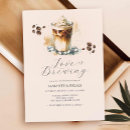 Search for love is brewing invitations Minimalist