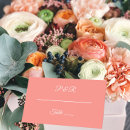 Search for coral place cards Simple