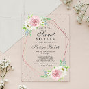 Search for acrylic sweet 16 invitations Trendy