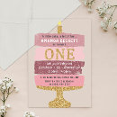 Search for glitter 1st birthday invitations Gold