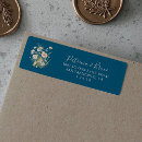 Search for decorative return address labels Bride