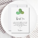 Search for shamrock thank you cards Shamrock baby shower