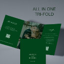 Search for emerald green and white invitations Budget