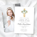 Search for wood first communion invitations For kids