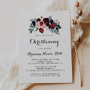 Search for blue flower christening invitations For her