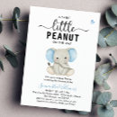 Search for sweet little peanut baby shower invitations Cute animal