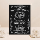 Search for whiskey label invitations Black and white