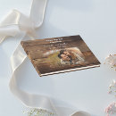 Search for wood wedding guest books Typography