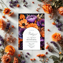 Search for orange and black wedding invitations Watercolor