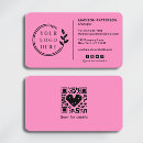 Search for hot pink and black business cards Stylish