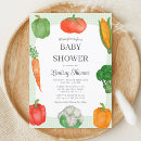 Search for farmers market baby shower invitations Green
