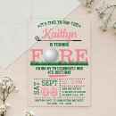 Search for golf 5x7 birthday invitations Turning four