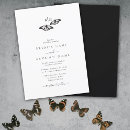 Search for black butterfly invitation invitations Simple