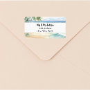 Search for beach wedding return address labels Tropical
