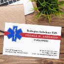 Search for emergency medical business cards Paramedic