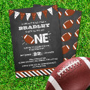 Search for football 1st birthday invitations Touchdown