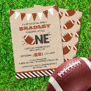 Search for football 1st birthday invitations Touchdown