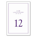 Search for purple table wedding table cards Classic