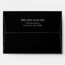 Search for black wedding envelopes Sophisticated