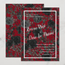 Search for goth red and black wedding invitations Dark