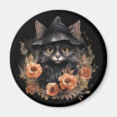 Search for halloween magnets Black cat