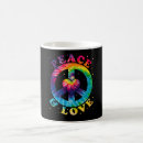 Search for peace heart mugs Hippie