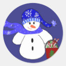 Search for frosty blue stickers Snowman